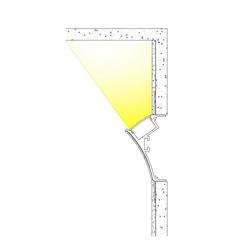 Plaster/Pladur Integration Profile Cover (BPERFALP128)