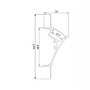 Plaster/Pladur Integration Profile Cover (BPERFALP128)