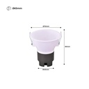 Recessed LED spotlight "KOPPA"-  6W - 15º Optics - Cutout Ø 65mm - Low UGR