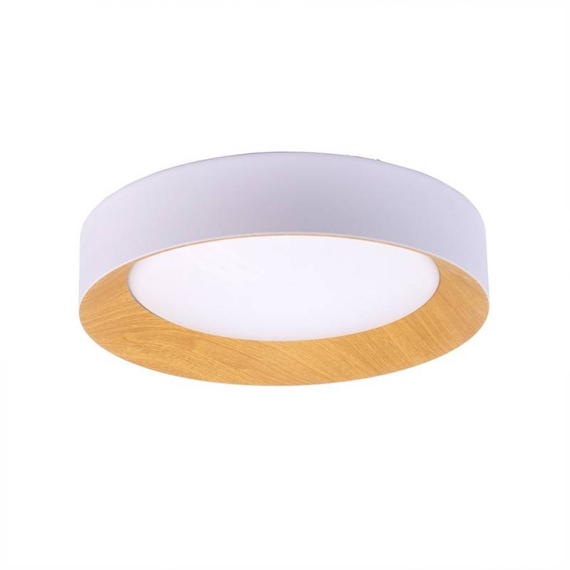LED ceiling lamp ceiling type - Wood effect - CCT - Ø450mm - 28W