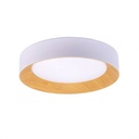 LED ceiling lamp ceiling type - Wood effect - CCT - Ø450mm - 28W