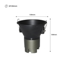 Recessed LED spotlight 11W "KOPPA"- Optics 15º - Cut Ø 100mm - Low UGR