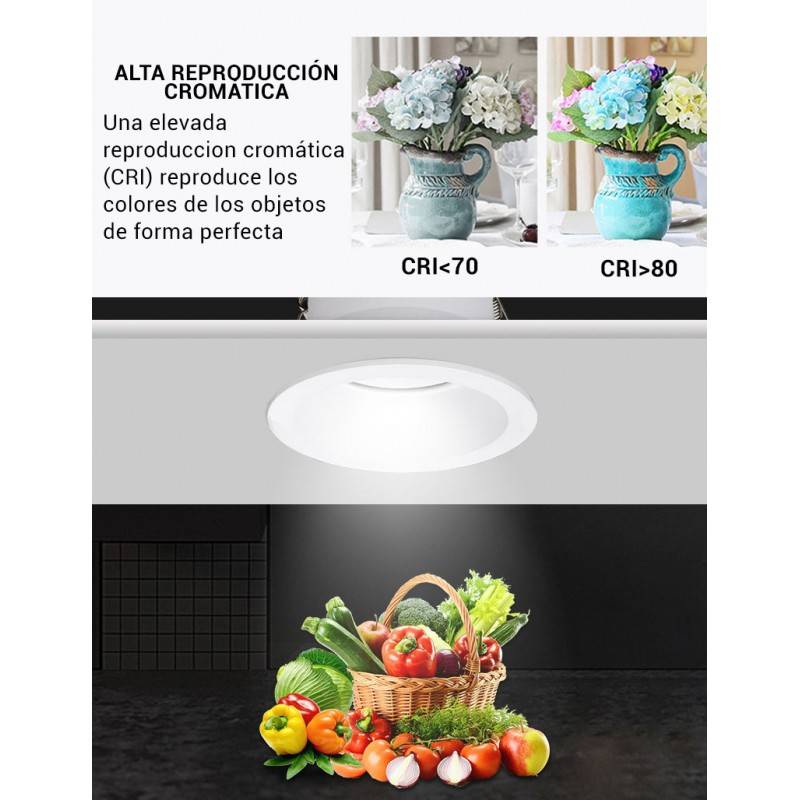 LED downlight 6W 24º Inclined "KOPPA".