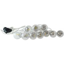 LED garland white cable 10 LED bulbs 3000ºK - 8 meters