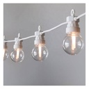LED garland white cable 10 LED bulbs 3000ºK - 8 meters