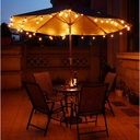 LED garland white cable 10 LED bulbs 3000ºK - 8 meters