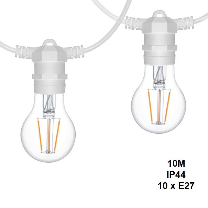 Decorative garland of 10 meters for outdoor interconnectable 10 meters