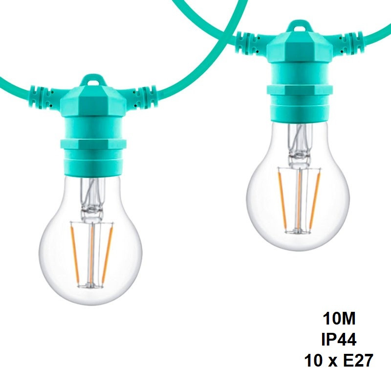 Decorative garland of 10 meters for outdoor interconnectable 10 meters