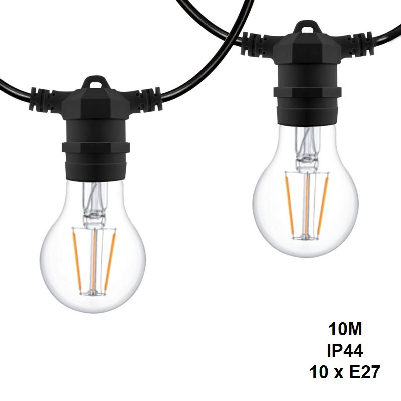 Decorative garland of 10 meters for outdoor interconnectable 10 meters