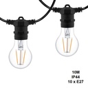 Decorative garland of 10 meters for outdoor interconnectable 10 meters