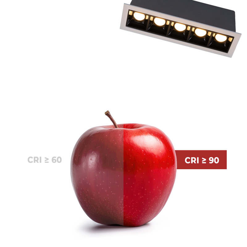 Recessed linear LED downlight - 10W - OSRAM Chip - UGR18