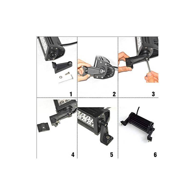 LED bar 4x4, all-terrain 120W, 8000lm - Closed Angle