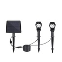 Double Outdoor Solar Spotlight 3W IP65