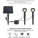 Double Outdoor Solar Spotlight 3W IP65