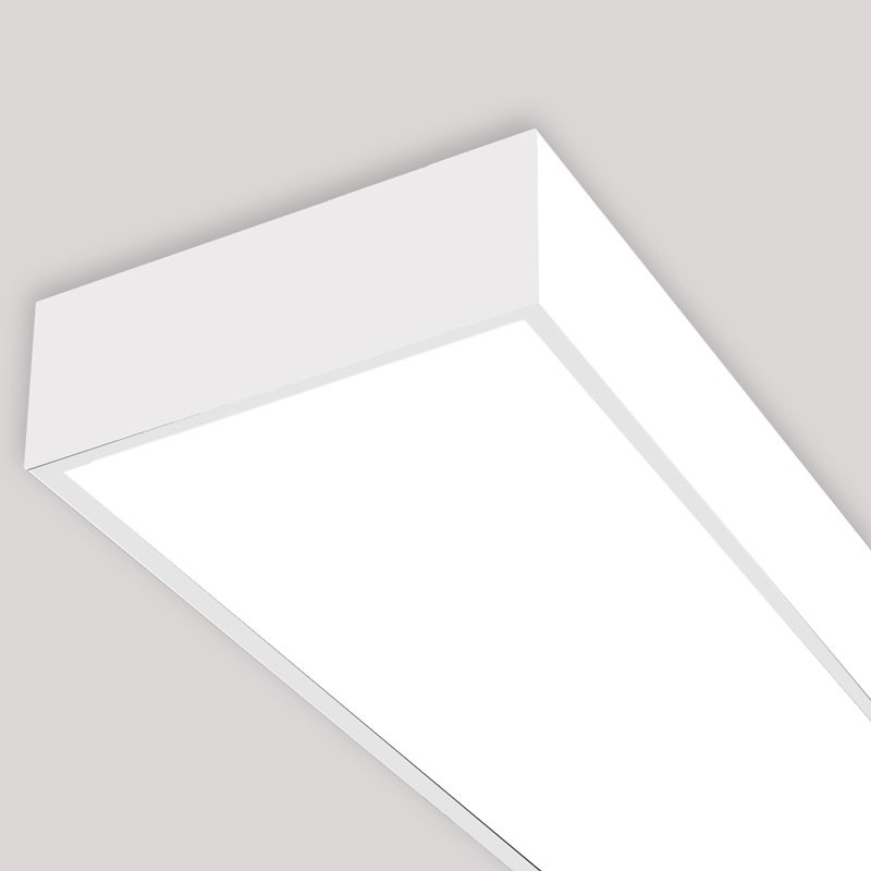 Slim surface LED panel 120X30 cm - Driver Philips - 44W - UGR19 - With mounting KIT