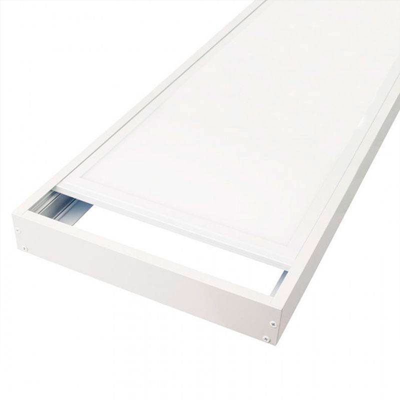 Slim surface LED panel 120X30 cm - Driver Philips - 44W - UGR19 - With mounting KIT