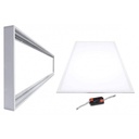 Slim surface LED panel 120X60cm - PHILIPS Driver - 72W - UGR19 - With mounting KIT