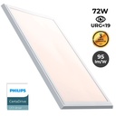 Slim surface LED panel 120X60cm - PHILIPS Driver - 72W - UGR19 - With mounting KIT