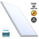 Slim surface LED panel 120X60cm - PHILIPS Driver - 72W - UGR19 - With mounting KIT