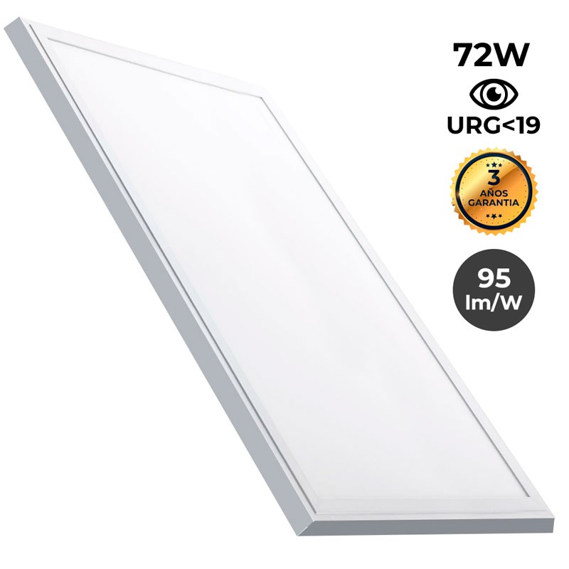 Slim surface LED panel 120X60cm - PHILIPS Driver - 72W - UGR19 - With mounting KIT