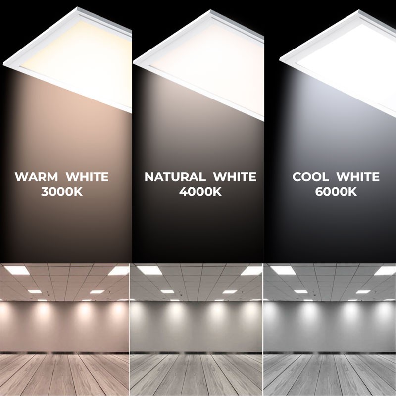 Slim surface LED panel 120X60cm - PHILIPS Driver - 72W - UGR19 - With mounting KIT