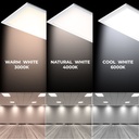 Slim surface LED panel 120X60cm - PHILIPS Driver - 72W - UGR19 - With mounting KIT