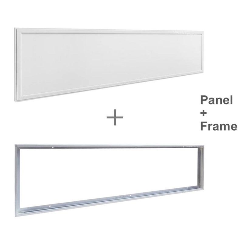Slim surface LED panel 120X60cm - PHILIPS Driver - 72W - UGR19 - With mounting KIT