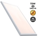 Slim surface LED panel 120X60cm - PHILIPS Driver - 72W - UGR19 - With mounting KIT
