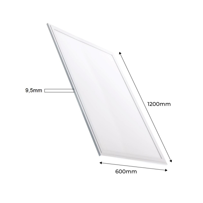 Slim surface LED panel 120X60cm - PHILIPS Driver - 72W - UGR19 - With mounting KIT