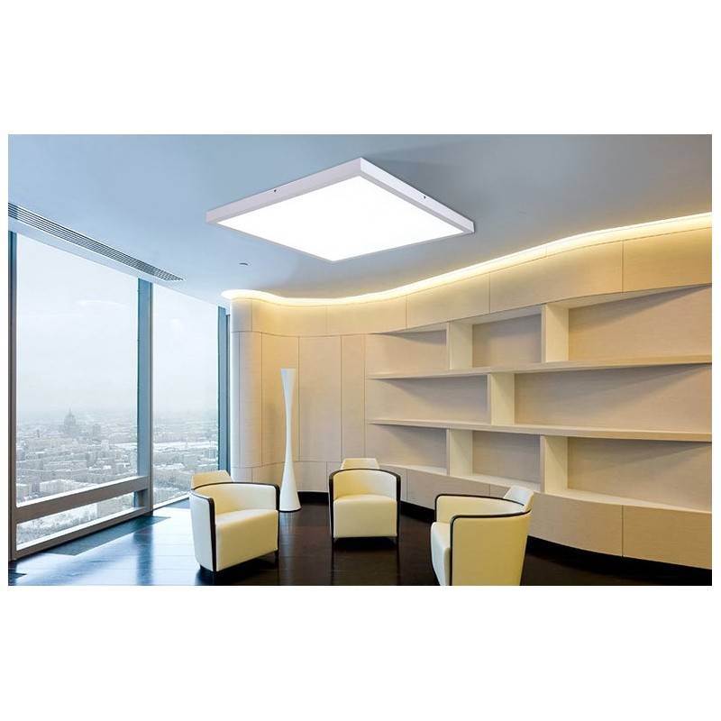 Slim surface LED panel 60x60cm - OSRAM Driver - 40W - UGR18 - CRI90 - With mounting KIT