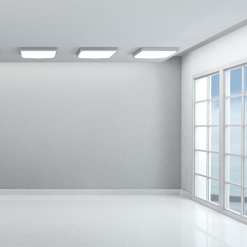 Slim surface LED panel 60x60cm - OSRAM Driver - 40W - UGR18 - CRI90 - With mounting KIT