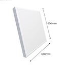 60X60 cm slim surface LED panel - PHILIPS Driver - 44W - UGR19 - with mounting KIT