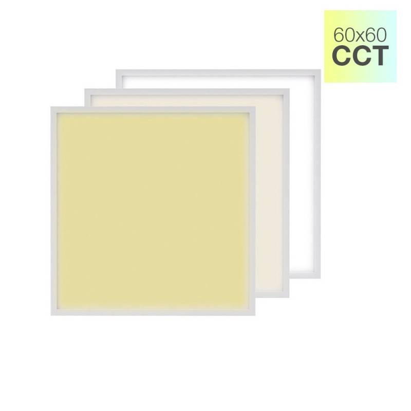 LED slim CCT surface panel 60 x 60- Dimmable with remote control - 40W - With mounting KIT
