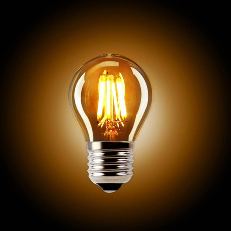 Retro Vintage spherical bulb E27 G45 4W filament bulb