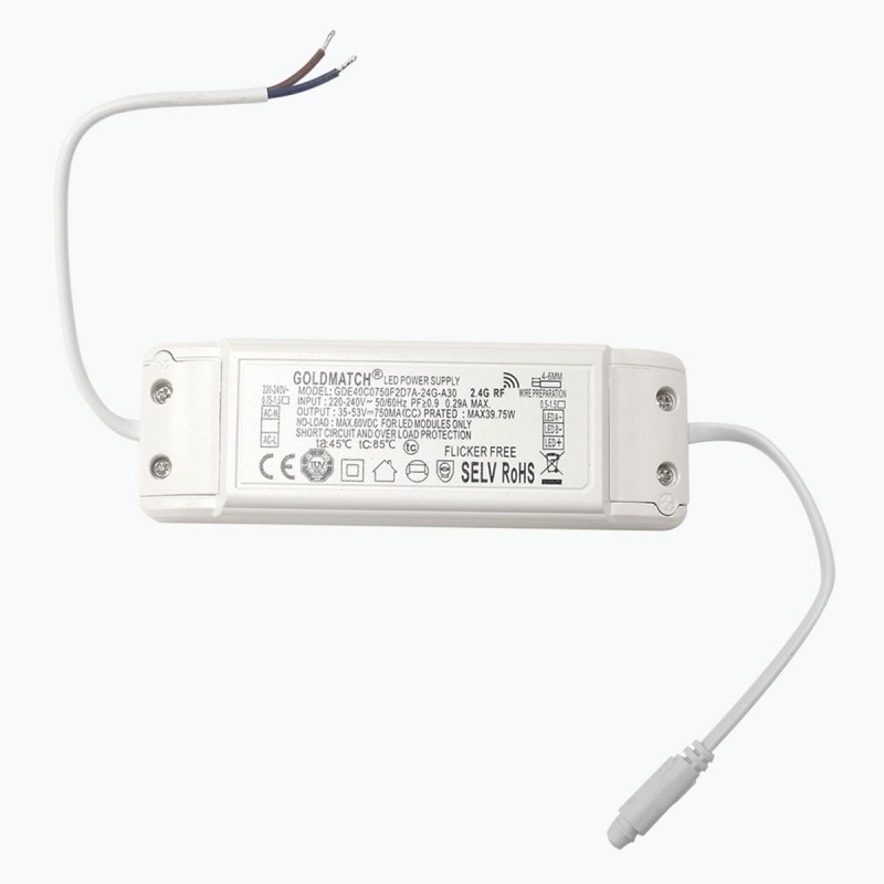 LED slim CCT surface panel 60 x 60- Dimmable with remote control - 40W - With mounting KIT