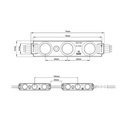 RGB LED modules for signage 0.72W 12V-DC IP65 140º.