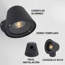 ALBA" LED outdoor wall light - GU10 5W bulb included