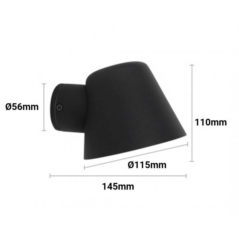 ALBA" LED outdoor wall light - GU10 5W bulb included