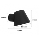 ALBA" LED outdoor wall light - GU10 5W bulb included