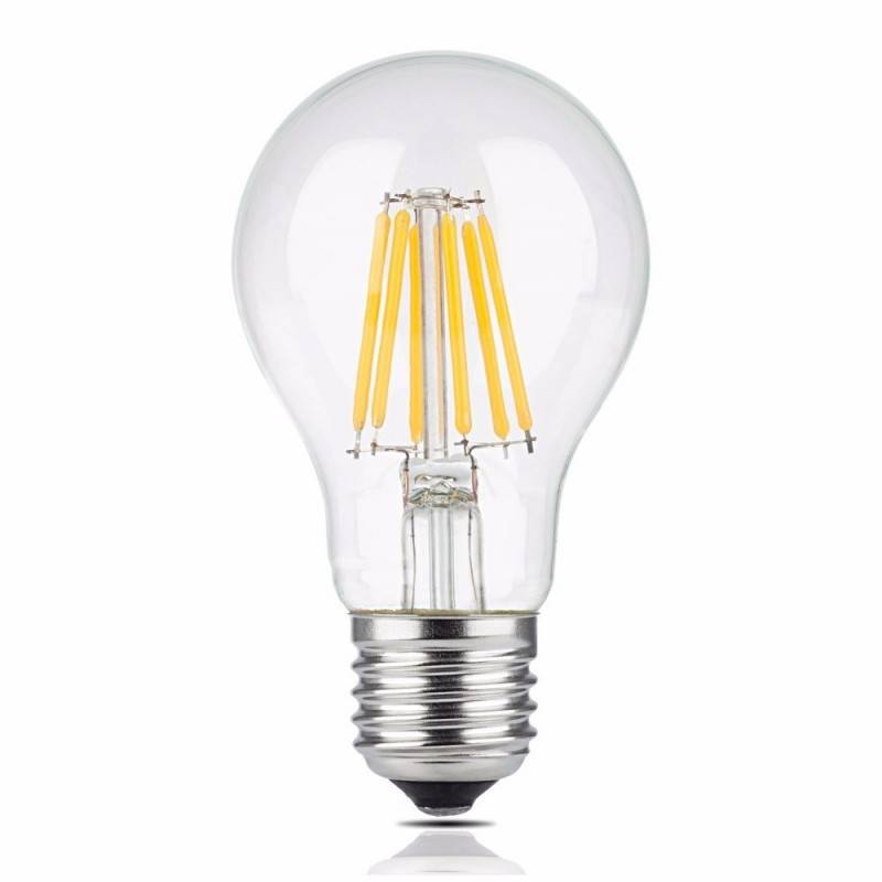LED Filament Bulb E27 60 - 8W - Transparent