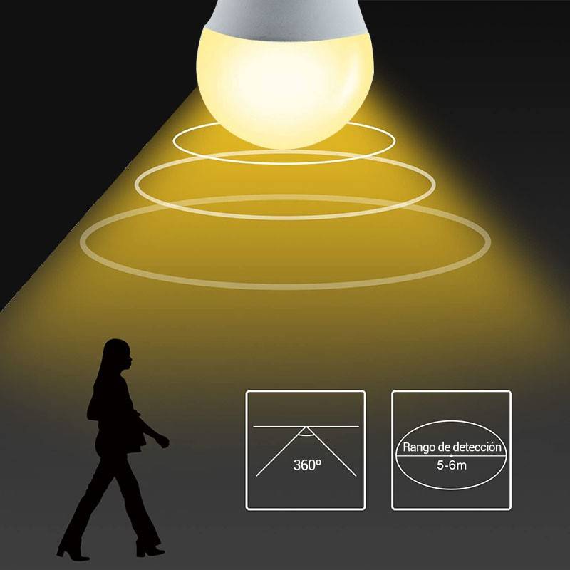 LED Bulb E27 A60 7W - Motion Sensor and Twilight Sensor