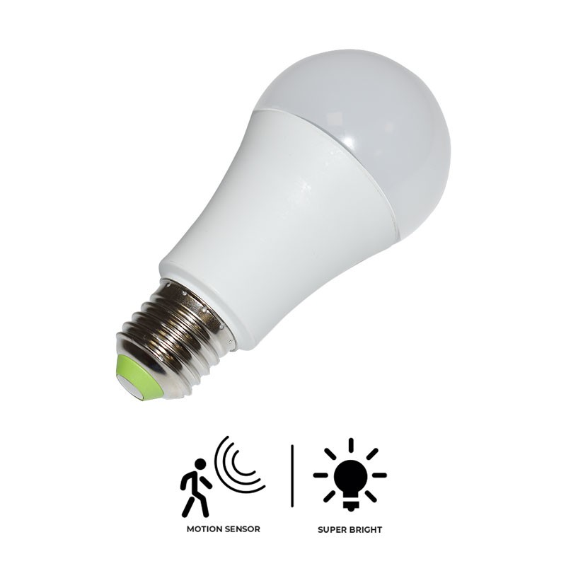 LED Bulb E27 A60 7W - Motion Sensor and Twilight Sensor