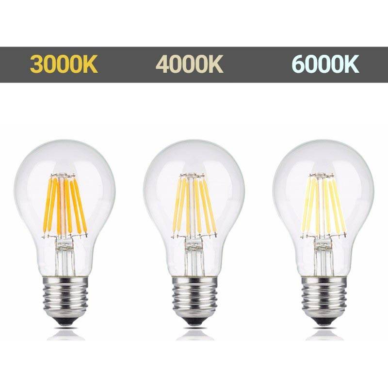 LED Filament Bulb E27 60 - 8W - Transparent