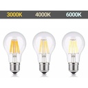 LED Filament Bulb E27 60 - 8W - Transparent