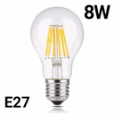 LED Filament Bulb E27 60 - 8W - Transparent