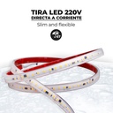 LED Strip 220V - 300W (2400xSMD2835) - 12mm - Outdoor use: IP67 - 20 meter roll