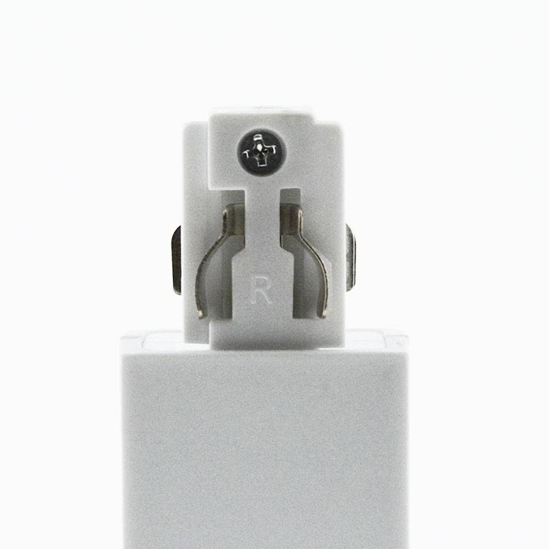 Rigid tee for surface mounted three-phase rail - LEFT