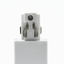 Rigid tee for surface mounted three-phase rail - LEFT