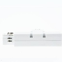 Rigid tee for surface mounted three-phase rail - LEFT