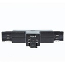 Rigid tee for surface mounted three-phase rail - LEFT